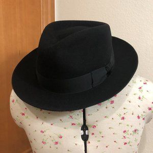 Stefeno- Black Felt Hat